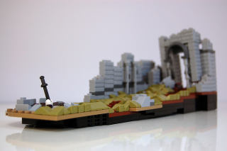 Illustration for article titled Destiny Arcadia-Class Jumpship In Lego